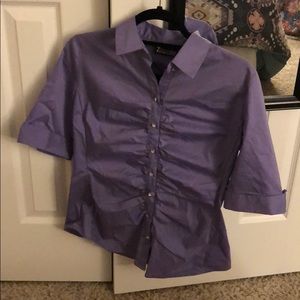 Purple button down shirt